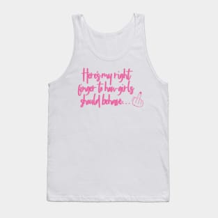 Mean Girls Raise your Right Finger Tank Top